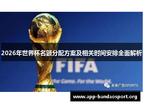 2026年世界杯名额分配方案及相关时间安排全面解析